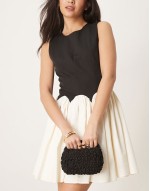 ruched handle textured grab bag with detachable chain crossbody strap in black