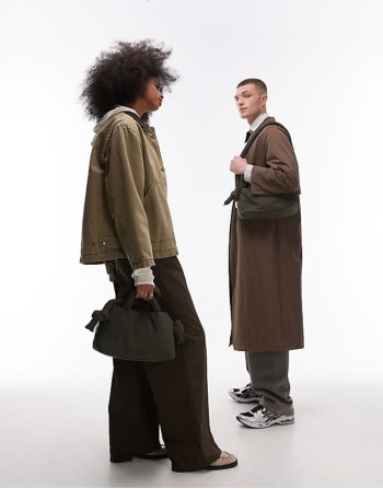 Ona mini soft nylon multiwear crossbody bag in khaki