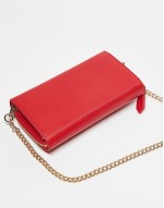 Valentino zero chain strap crossbody bag in red with gift box