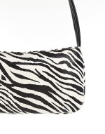 Big Discount shoulder bag with skinny straps in zebra