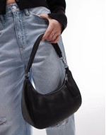 90s varsity shoulder bag in black