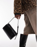 Sullivan barrel shoulder bag in black