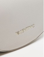 Valentino alexia shoulder bag with detachable crossbody strap in pale grey