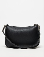Valentino never shoulder bag with detachable webbing strap in black