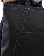 showerproof laptop tote bag in black