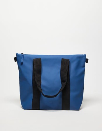 tote bag mini with tonal logo in blue