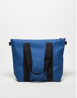 tote bag mini with tonal logo in blue