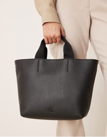 mini tote bag in black
