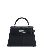 Elise large top handle  bag in black
